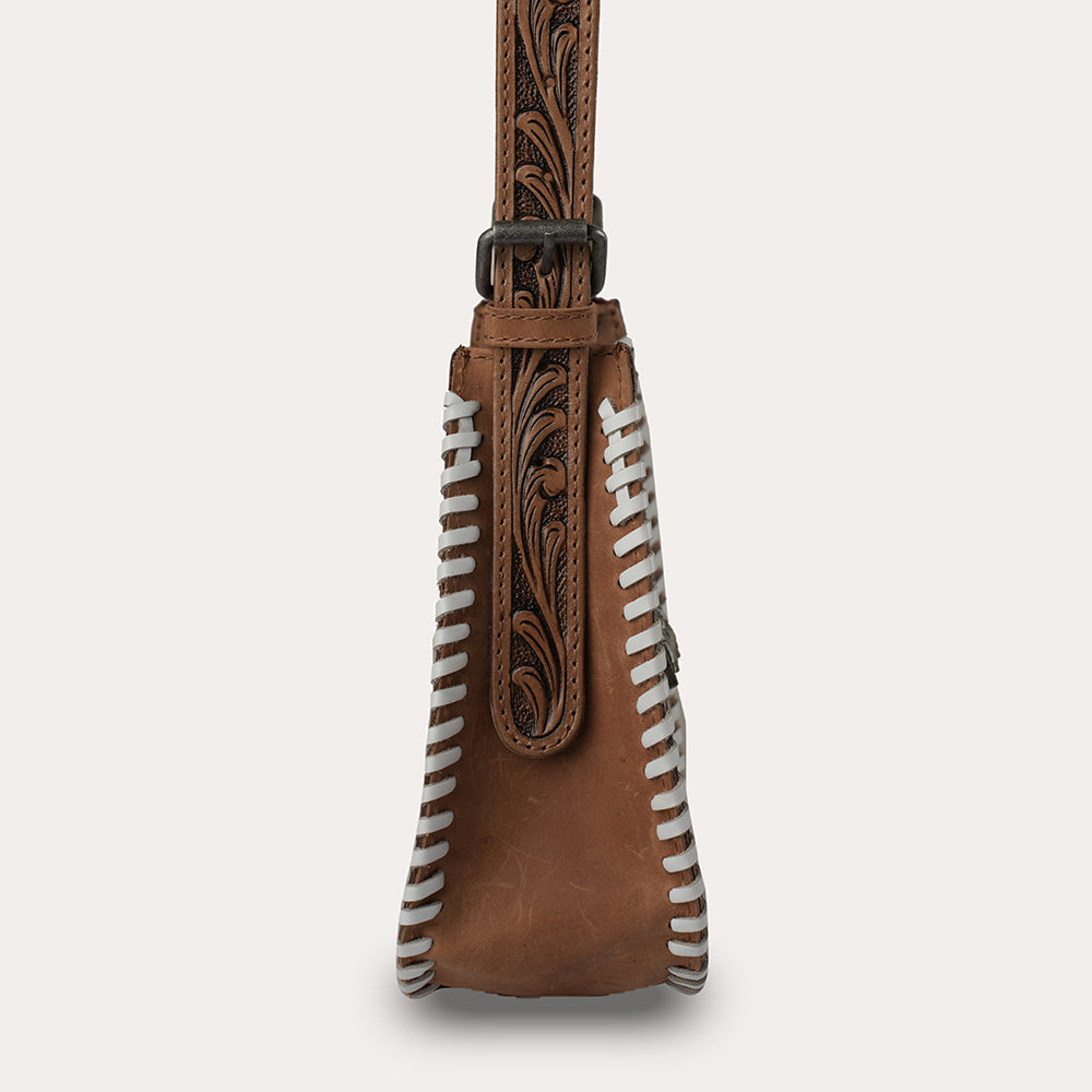 HANDTOOLED DANNIA MEDIUM PURSE CHECKERED EDITION