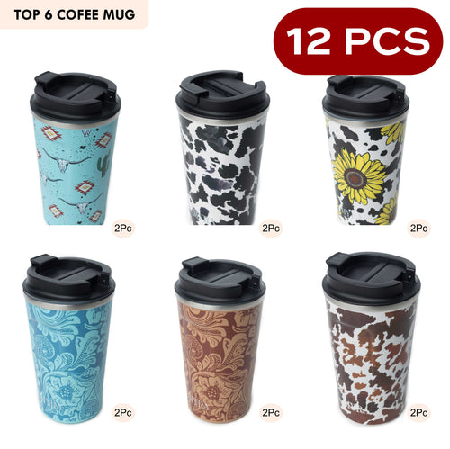 Top 6 Coffee Mugs - 12 PCS