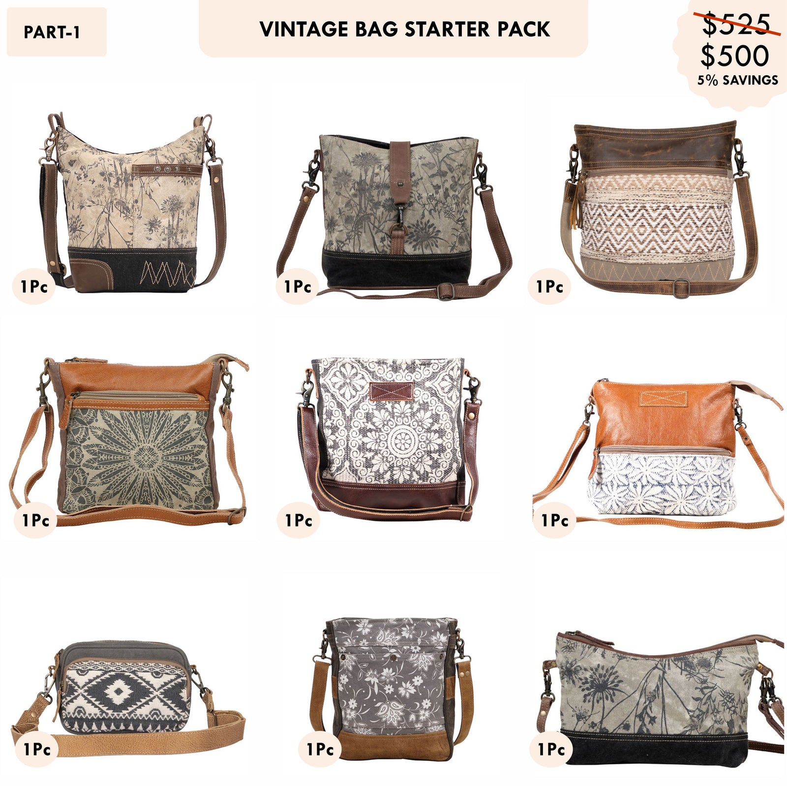 Starter Pack $500 - Vintage Bags