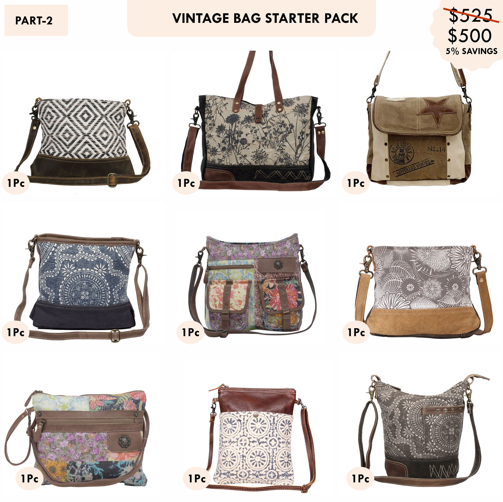 Starter Pack $500 - Vintage Bags