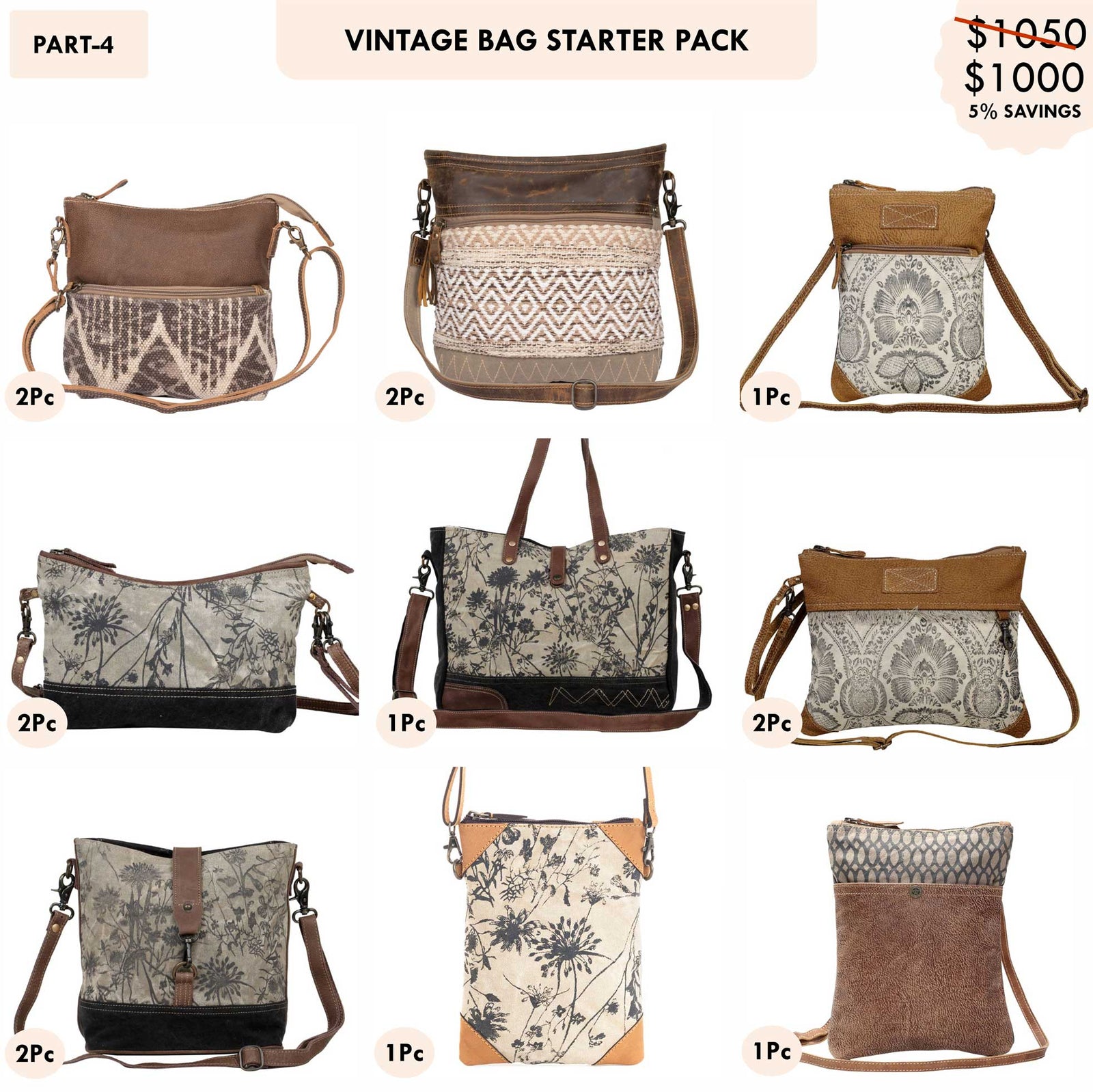 Starter Pack $1000 - Vintage Bags