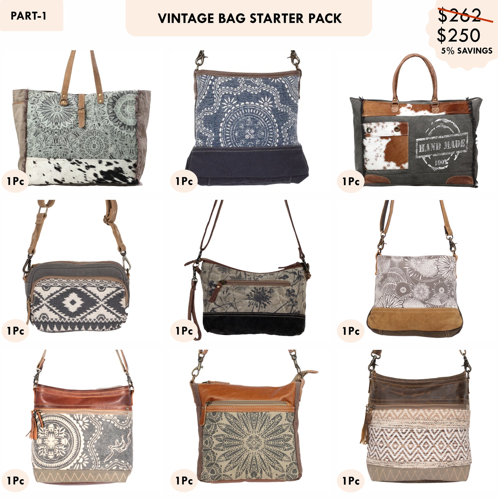 VINTAGE BAGS STARTER PACK