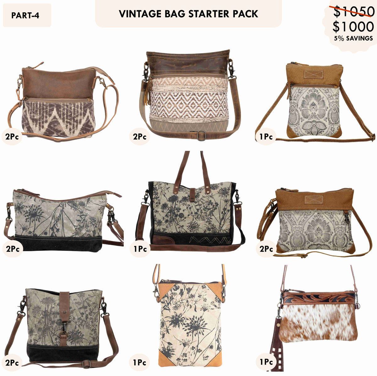 Starter Pack $1000 - Vintage Bags