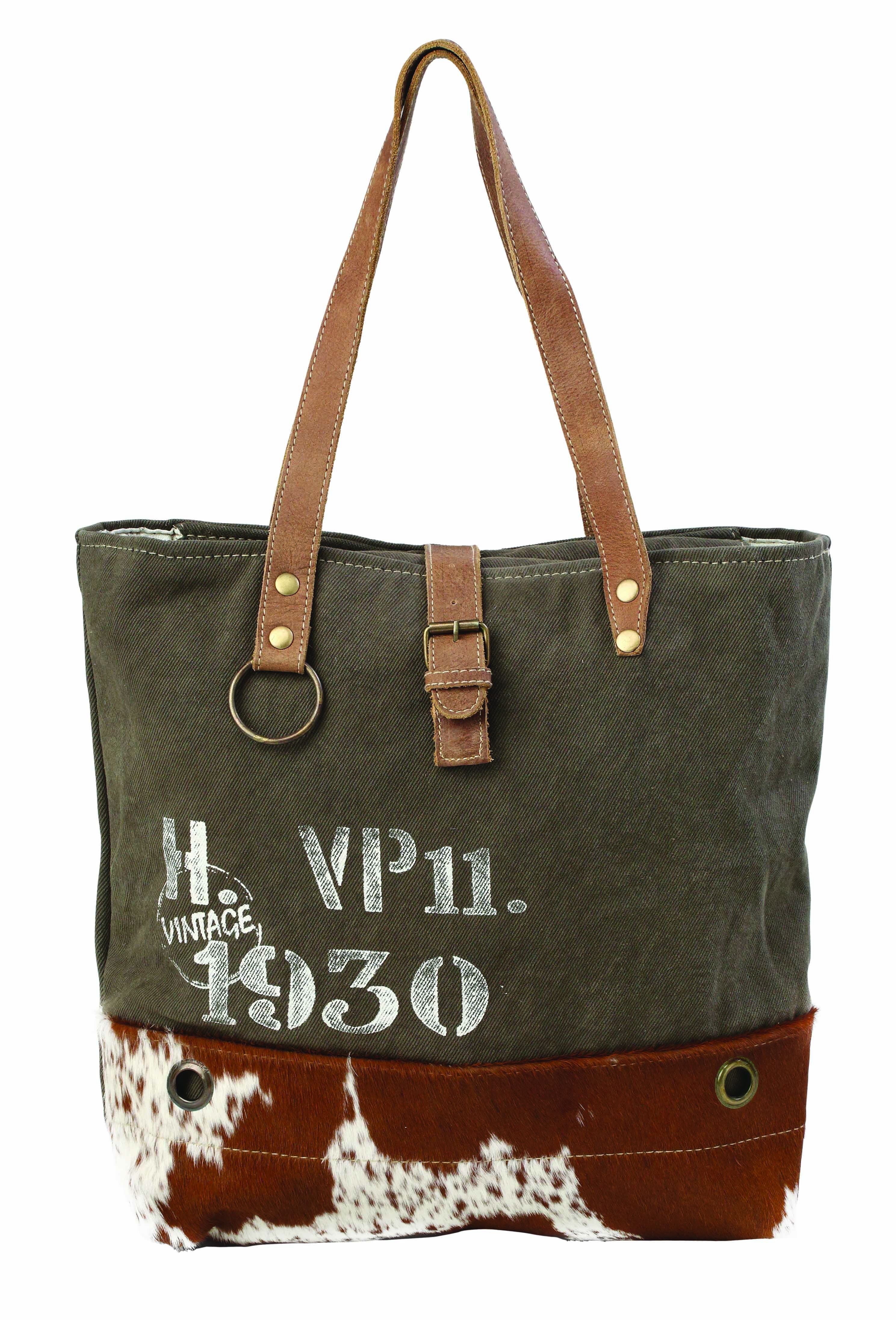 Vintage 1930 Canvas Tote Bag - Myra Bags