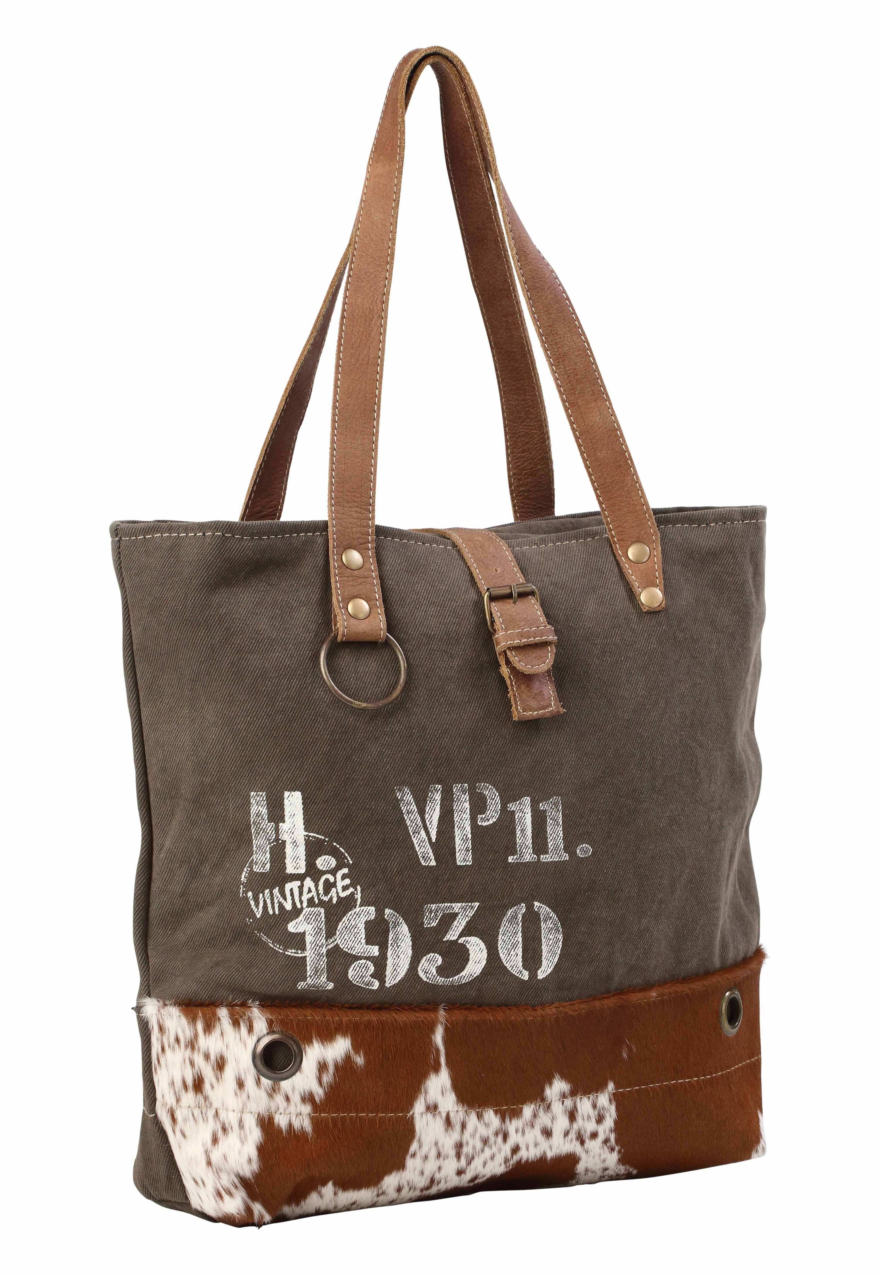 Vintage 1930 Canvas Tote Bag - Myra Bags