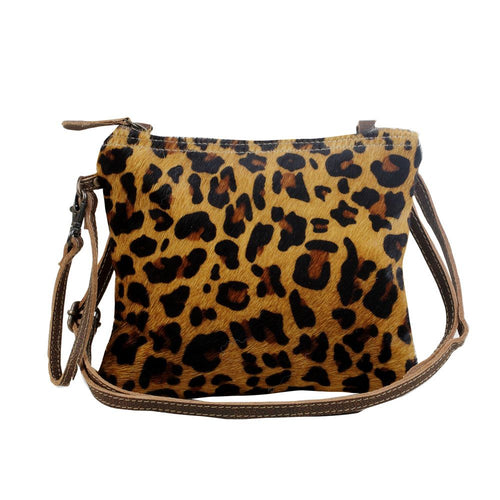 Retro Leopard Print Crossbody Bag