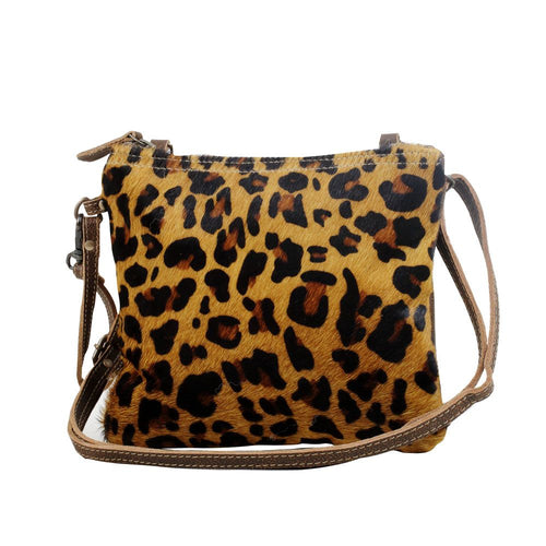 Retro Leopard Print Crossbody Bag
