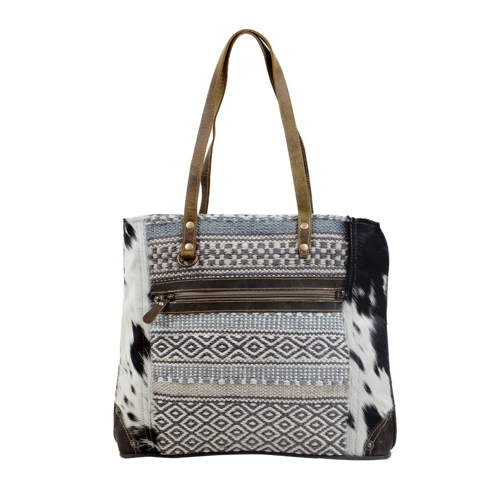 MULTIPATTERNED TOTE BAG
