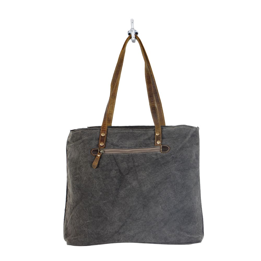 MULTIPATTERNED TOTE BAG