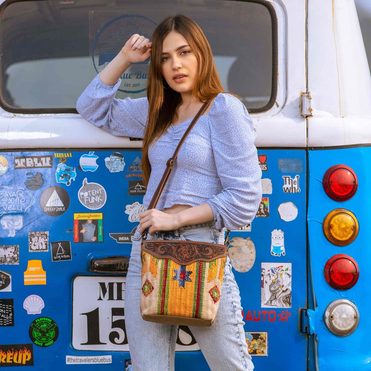 TINI MINI HAND TOOLED BAG