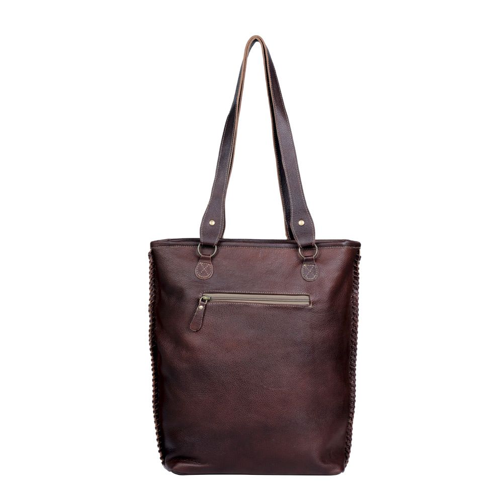Blue ripples Leather & Hairon Bag