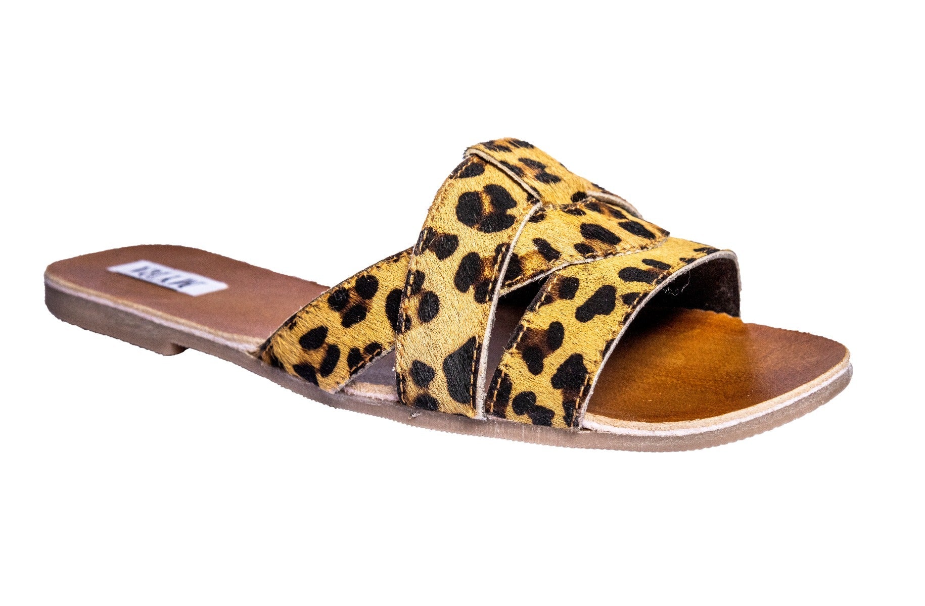 Leopard Print Layered Sandal