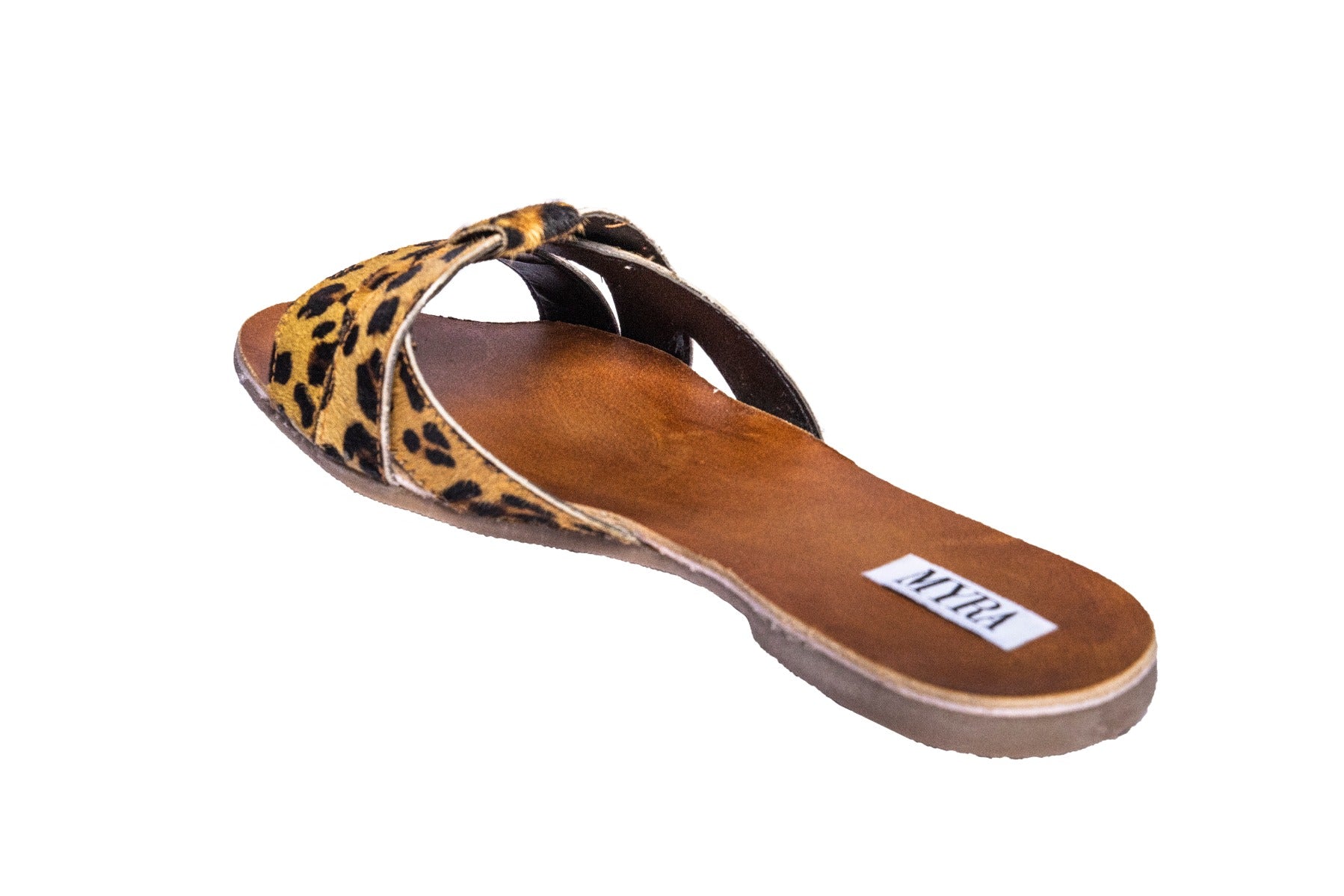 Leopard Print Layered Sandal