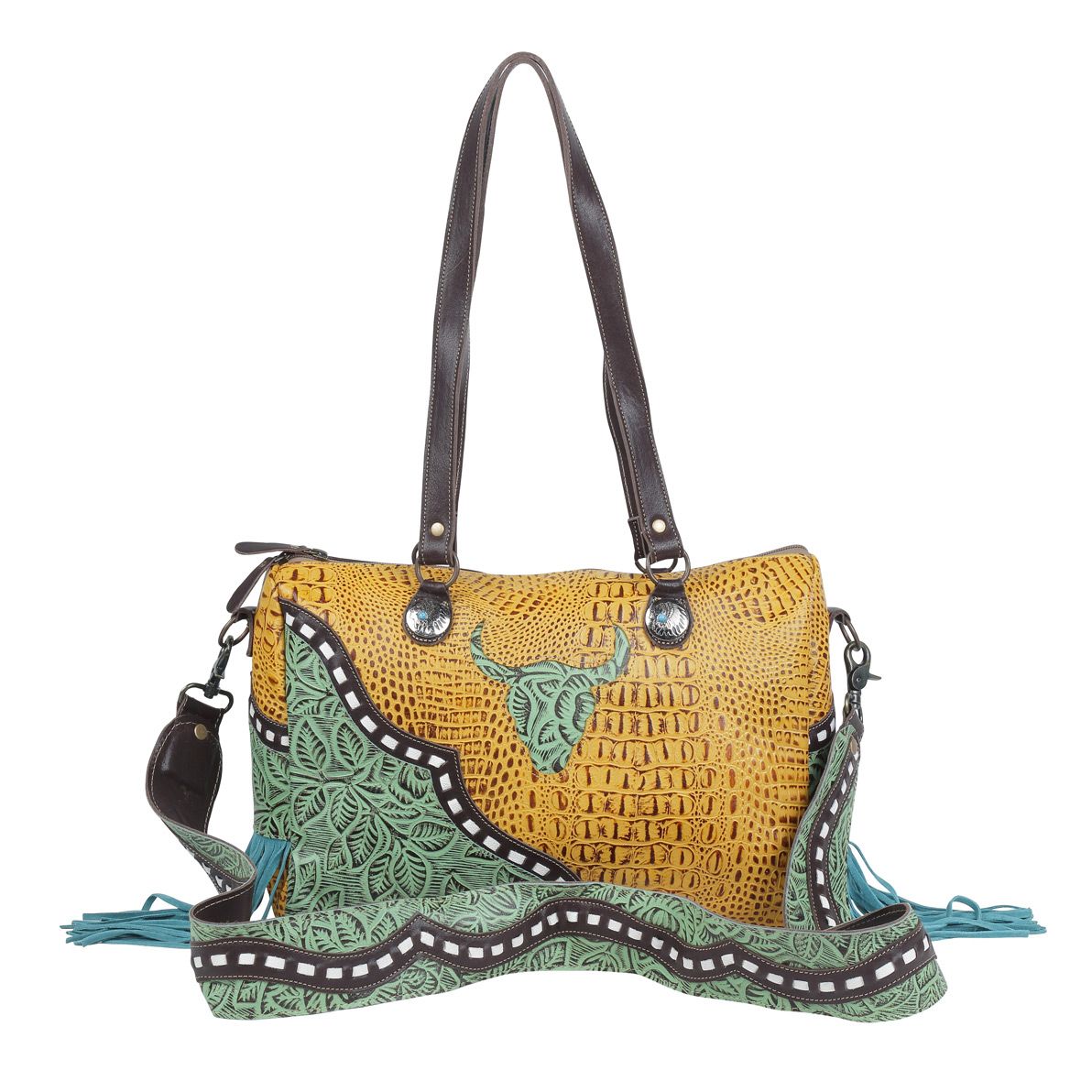 Taurean Leather & Hairon Bag