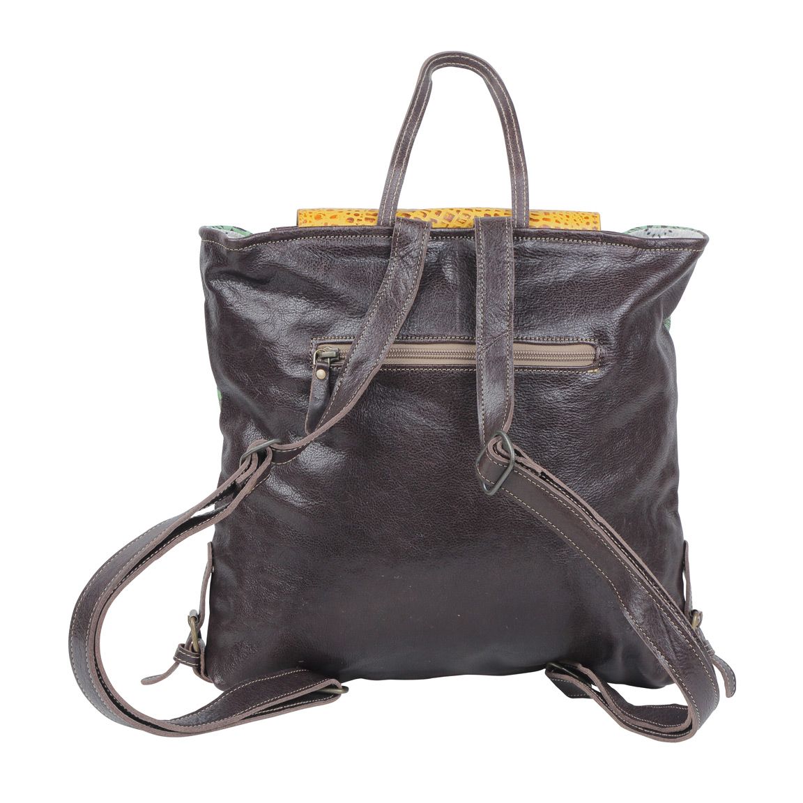 Bull'S Eye Leather & Hairon Bag