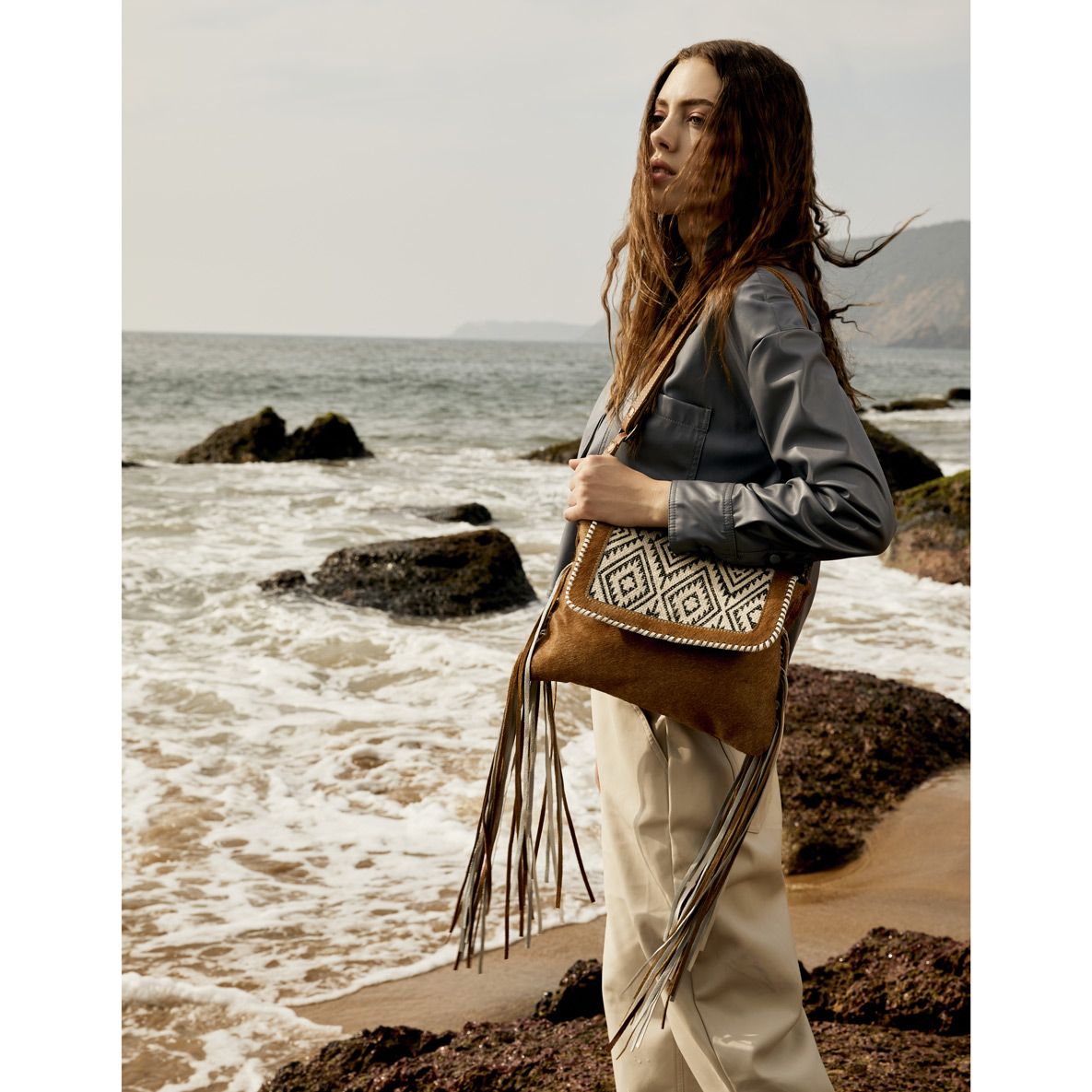 Wabi Sabi Leather & Hairon Bag