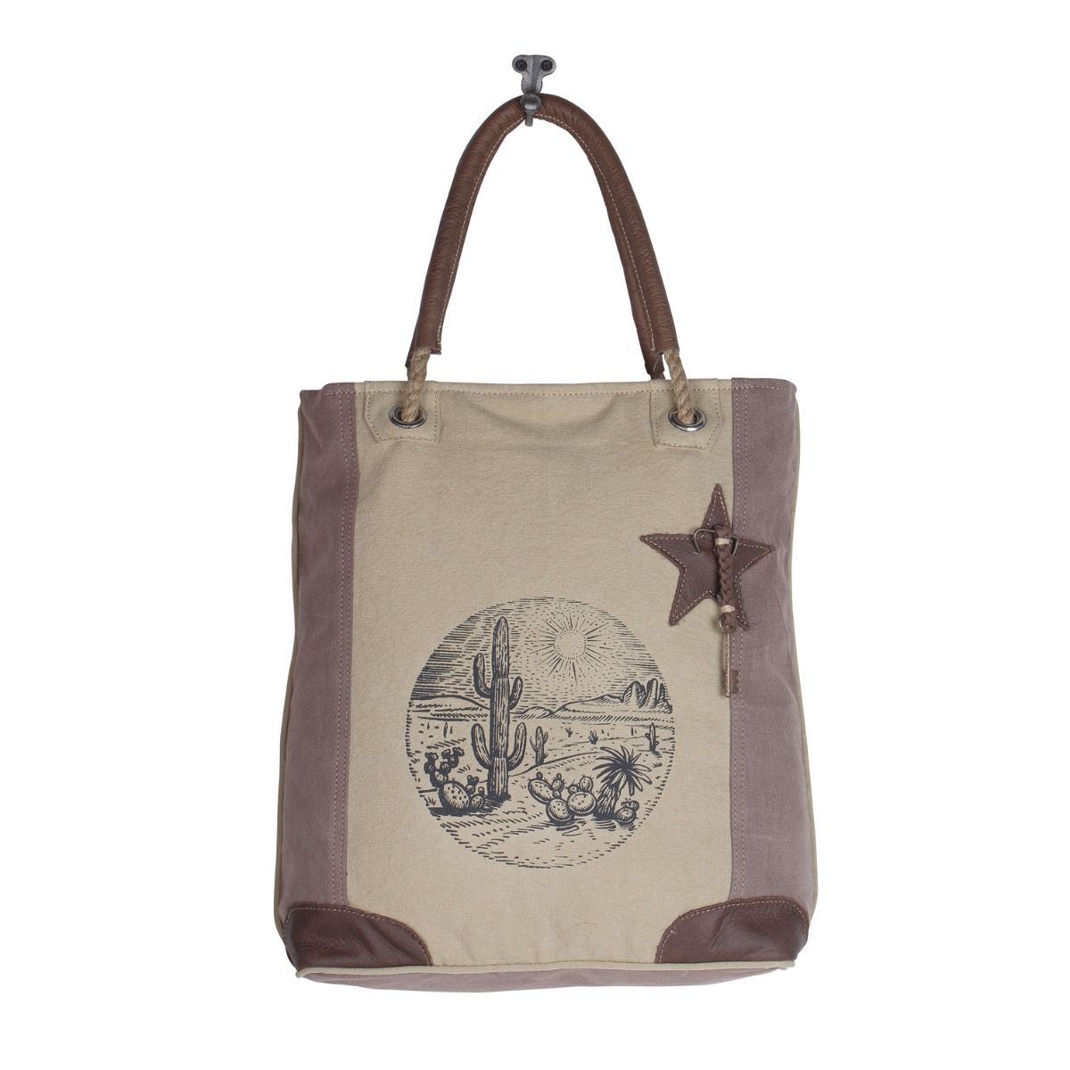 Sepia Aster Tote Bag