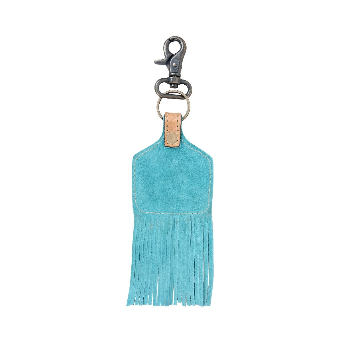 Sapphire Grand Leather Keychain