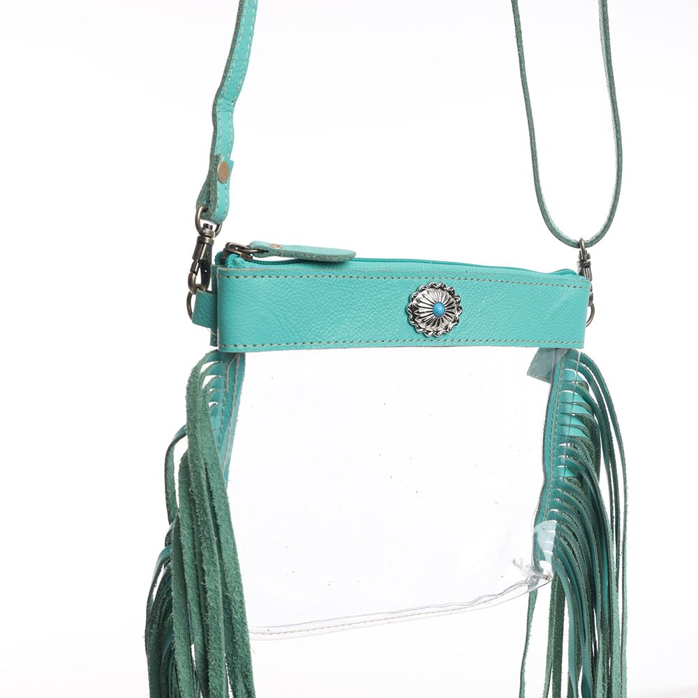 Azura Clear Bag In Teal