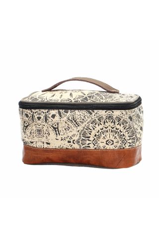 FLOWER DESIGN SHAVING KIT BAG