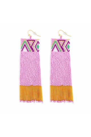 Radiant Flow Beaded Earrings