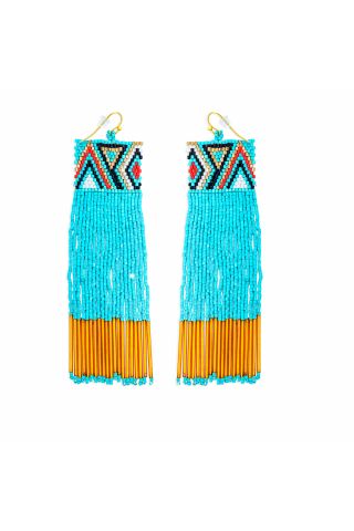 Resplendent Flow Beaded Earrings