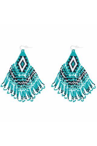 Streaming Light Earrings in Turquoise