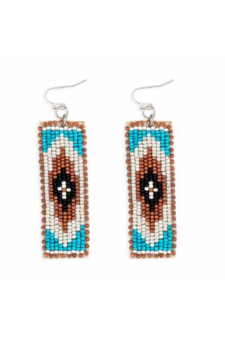 Love Thee Only Beaded Earrings in Ivory & Mocha