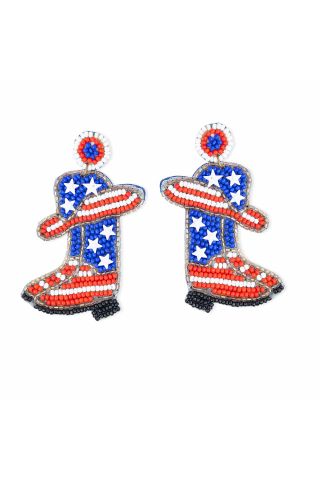 Texas Spirit Beaded Earrings