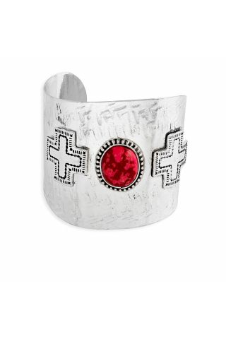 Pueblo Redstone Cuff Bracelet