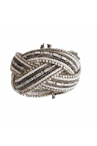 Intertwined Strands Cuff Bracelet