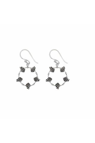 Heart's Dance Earrings in Silver