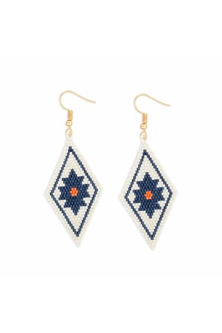 Roaming Sky Beaded Earrings