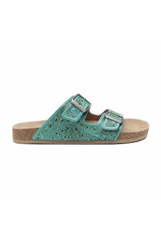 Verdent Ranges Hand-tooled Sandals