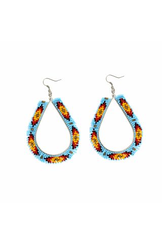 Where Water Runs Beaded Earrings