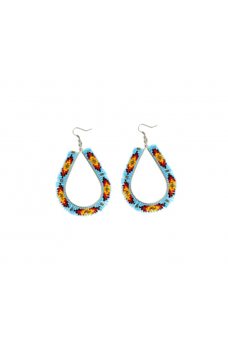 Where Water Runs Beaded Earrings