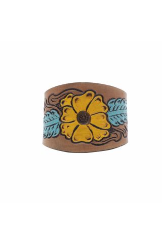 Be My Buttercup Leather Cuff Bracelet