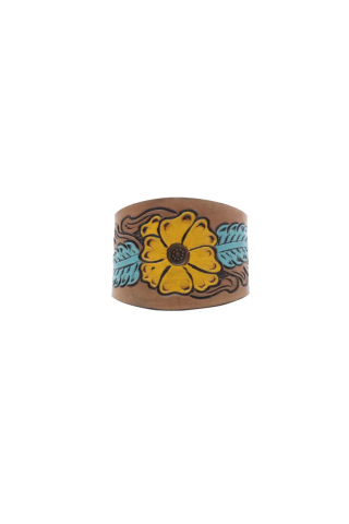 Be My Buttercup Leather Cuff Bracelet