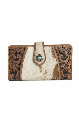 Las Mijitas Wallet in Bourbon Brown