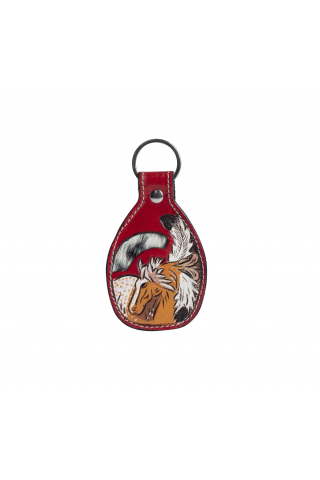 Stallion Memories Leather Key Fob