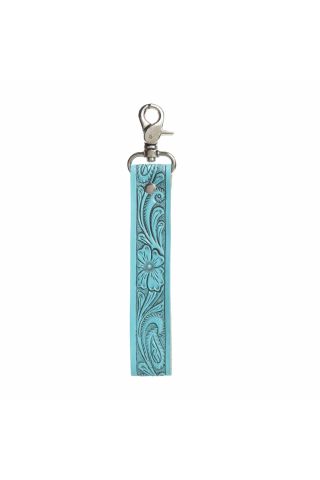 Blooming Meadow Key Fob in Turquoise