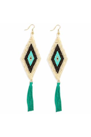 Crested Trail Fringe Earrings