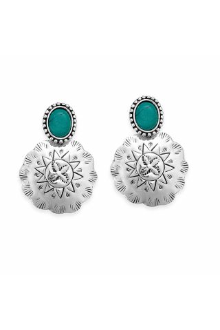 Brilliant Sun Concho Earrings