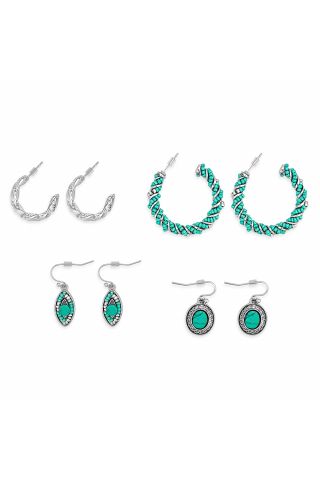 Jessica Fashion Set Of Four Earrings