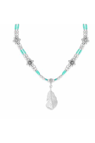 Mesa Feather Pendant Necklace