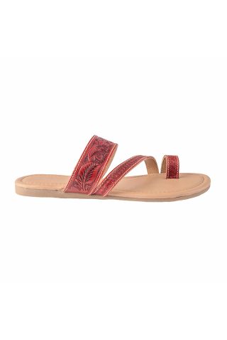 Lannie Mae Sandals in Scarlet