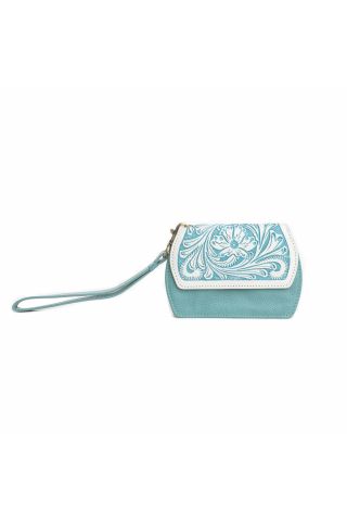 Canyon Bloom Wallet in Turquoise