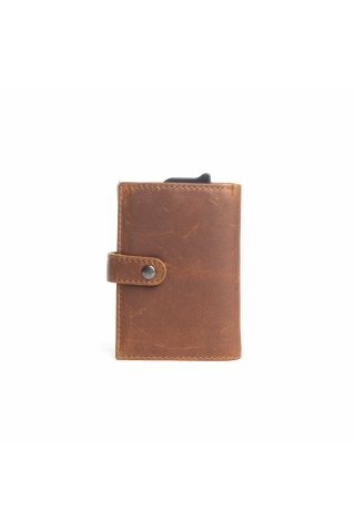 Prairie Sophisticate  Compact Wallet in Caramel