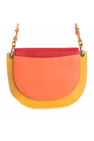 Color Point Half Moon Messenger Bag