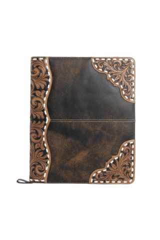 Quill & Scroll Leather Binder